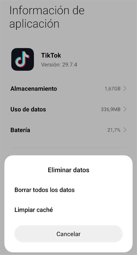 hola tuve que borrar tiktok y volver a instalar .